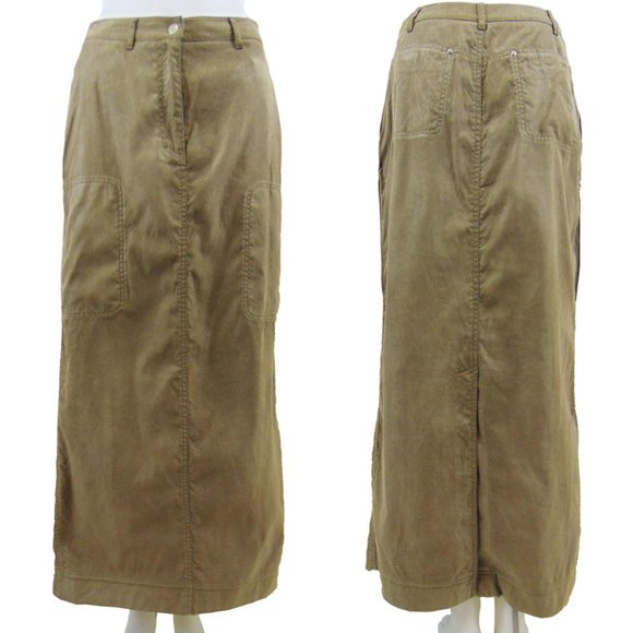 MEXX Khaki Colored Maxi Skirt SIze 8 - NEW - Picture 1 of 4